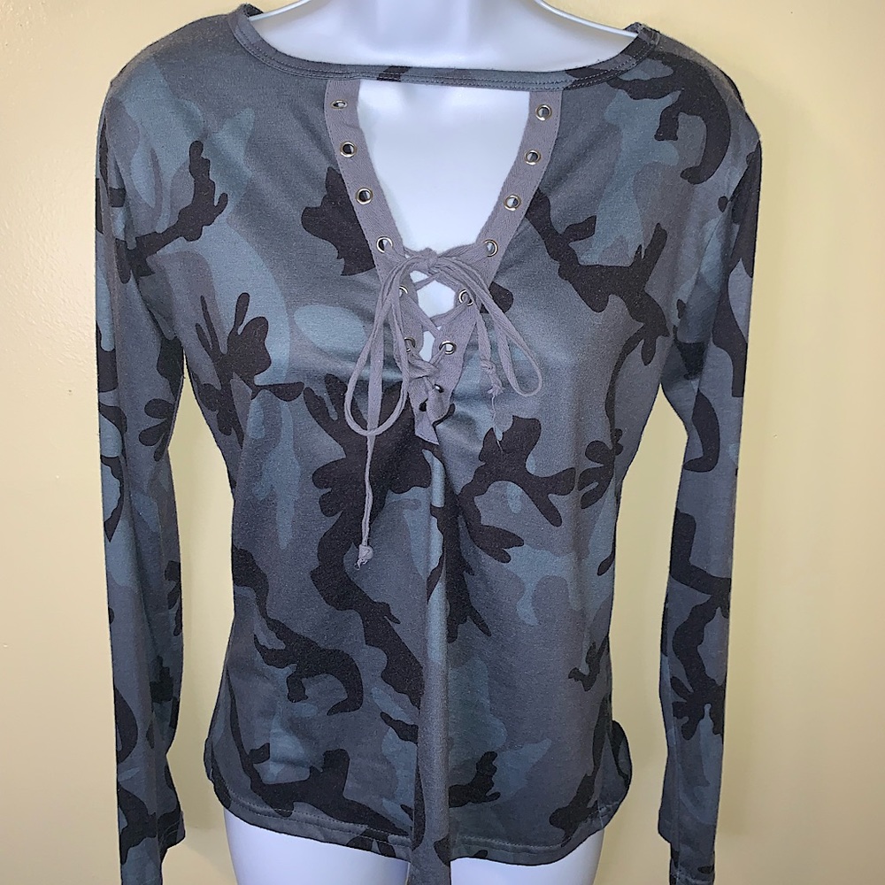 Camo long sleeve shirt